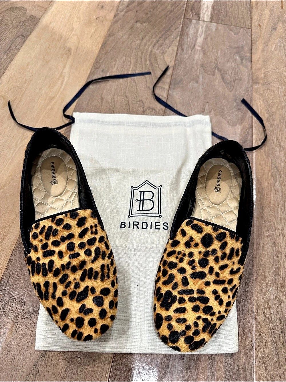 Birdies The Starling Leopard Print Flats